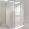 Shower Tempered Glass White Gradient Curved | Wholesale Frameless Curved Glass for Shower Room