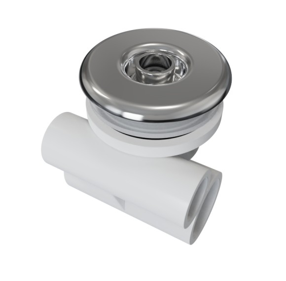 Bathtub Water Jet  WJ-0001 Wholesale | 65MM ABS Chormed Cover Whirlpool Jet | Bulk Supply from Factory