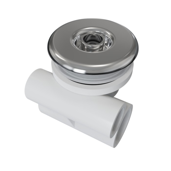 Bathtub Water Jet  WJ-0001 Wholesale | 65MM ABS Chormed Cover Whirlpool Jet | Bulk Supply from Factory