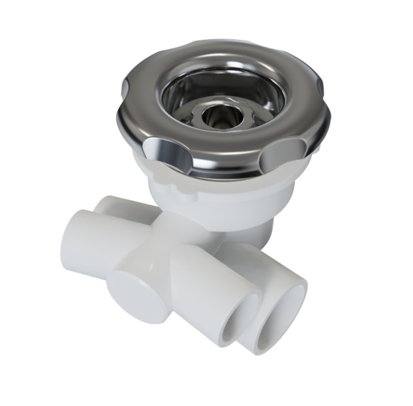Bathtub Water Jets WJ-0050 | Massage System 90MM ABS Chorme Plating Cover Water Jet | Support Bulk Order