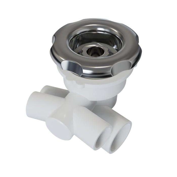 Bathtub Water Jets WJ-0050 | Massage System 90MM ABS Chorme Plating Cover Water Jet | Support Bulk Order