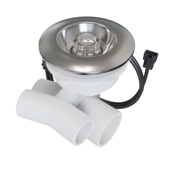 Bathtub Water Jet WJ-2201L Wholesale | LED Water Jet with Silicone Ring for Whirlpool Tubs | Support OEM and ODM