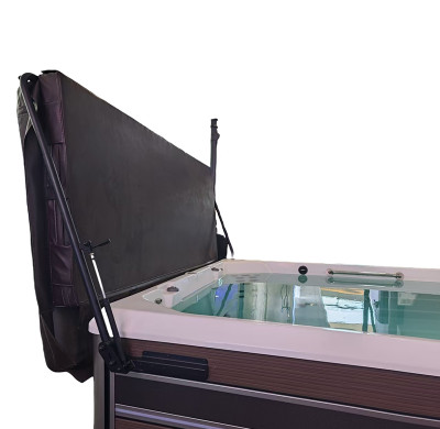 Spa Cover Lifter JZ-1912 | Wholesale | Black Aluminium Hot Tub Cover Lifter Easy Install | B2B Global Supply