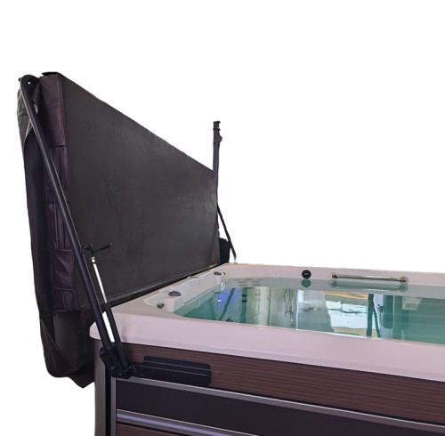 Spa Cover Lifter JZ-1912 | Wholesale | Black Aluminium Hot Tub Cover Lifter Easy Install | B2B Global Supply