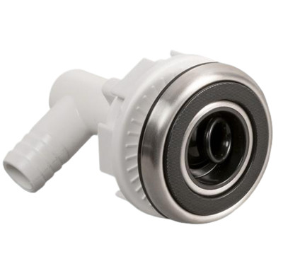 Spa Water Jet SH-6861H | Wholesale | 2.5" PVC Body Stainless Face 3/4" Water 3/8" Air Spa Nozzle | Bulk Supply