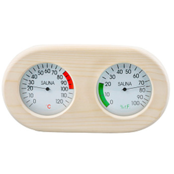 Sauna Thermometer and Hygrometer V-T029 | Wholesale |Pine Design Wooden Sauna Thermo-Hygrometer  | Factory Pricing for Bulk Order