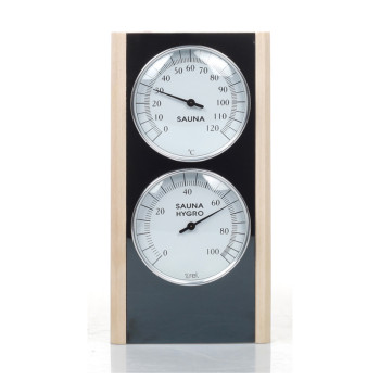 Sauna Thermometer and Hygrometer V-T079 | Wholesale | Aspen Wood Sauna Thermo-Hygrometer for Spa and Commercial Saunas | Support Bulk Order