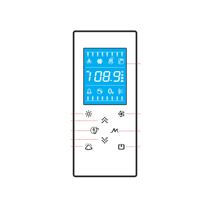 Shower Controller B018BT | Wholesale | Shower Room Control Panel with Electronic Box and 3KW Steam Generator | Factory Direct Sale