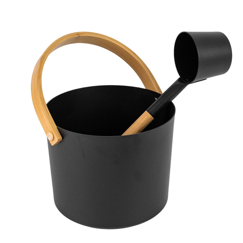 Sauna Aluminum Bucket Set V-TZ006 Views