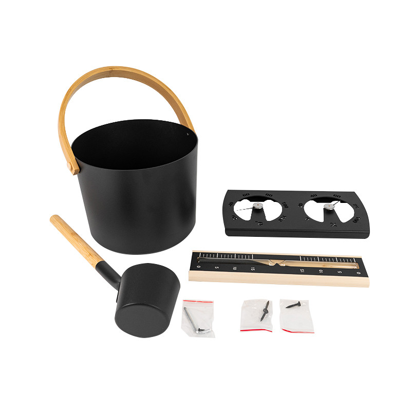 Sauna Aluminum Bucket Set V-TZ006 Views