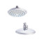 Shower Rain Head DES-12 DP-15E | Wholesale | Lightweight Overhead Plastic Shower Head | B2B Sourcing