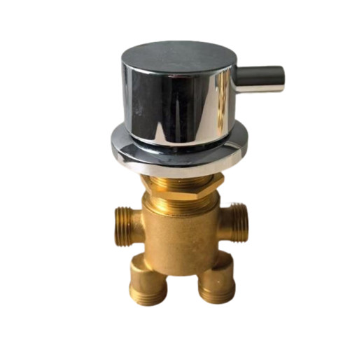 Mitigeur thermostatique de douche DIV01 | Vente en gros | Inverseur de douche en laiton avec poignée chromée | Commandes en gros acceptées