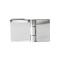 Shower Room Hinge HY-10DB | Shower Room Wholesale 180 Degree Zn Alloy Shower Door Square Hinge