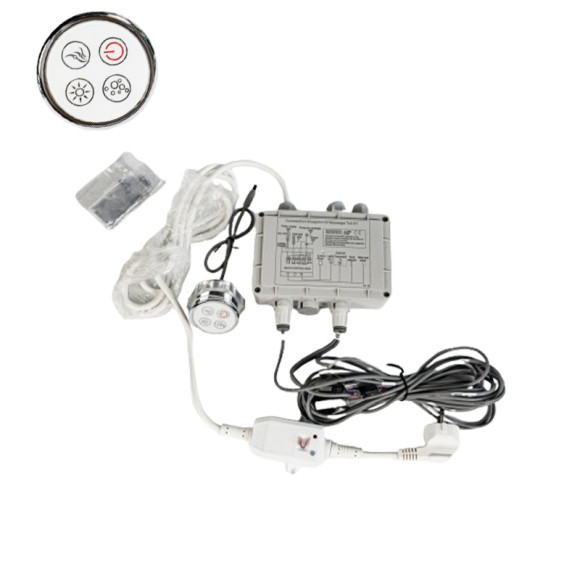 Hot Tub Control Kit H2806 | Wholesale | Bathtub Control System with Control Panel and Control Box – Manages Water Pump, Air Pump & Lighting Functions – Ideal for Spa Installations