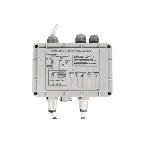 Hot Tub Control Kit H2606C | Wholesale | Massage Bathtub Controller Set with Control Panel and Control Box – Manages Bubble Bath, Water Pump & Lighting Functions – Essential for Spa and Whirlpool Systems