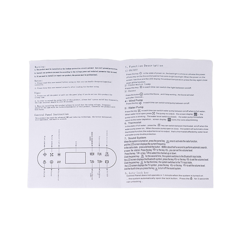 Hot Tub Control Kit PR-82 User Guide