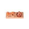 Shower Door Hinge G215220 | Rose Gold Shower Door Hinge Square | wholesale | Easy-Install Factory direct