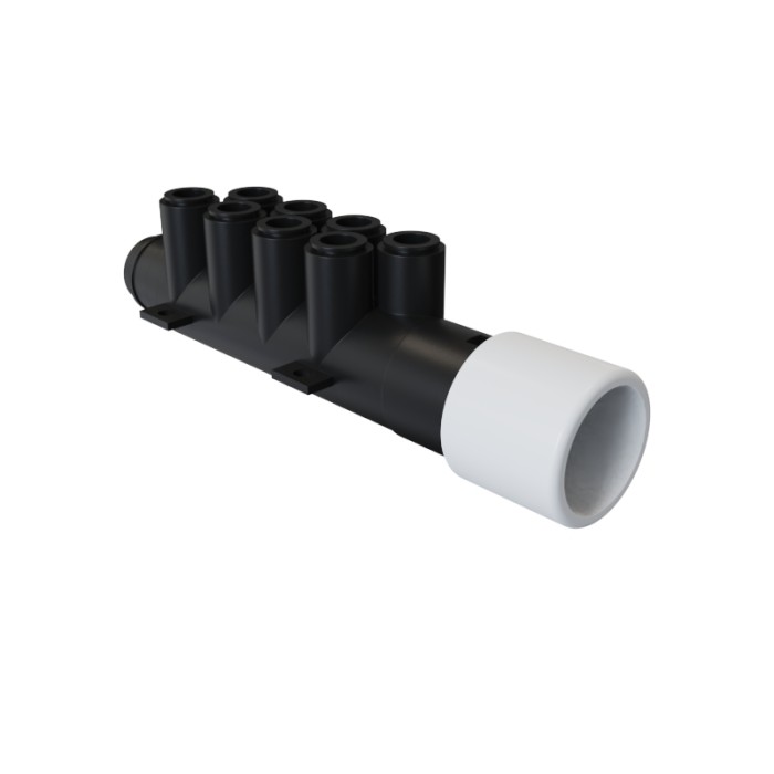 Bathtub Air Manifold AM-003 Wholesale | 8 Outlets Plastic Manifold for Premium Bubble Massage | Direct Purchase from Factory