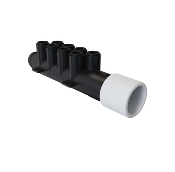 Bathtub Air Manifold AM-003 Wholesale | 8 Outlets Plastic Manifold for Premium Bubble Massage | Direct Purchase from Factory