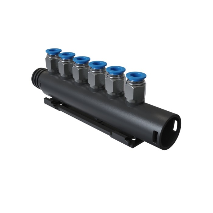 Bathtub Air Manifold AM-005 Series Wholesale | 6 Outlets Air Manifold with Quick Connecting for Massage Hot Tub | Bulk Supply from Factory