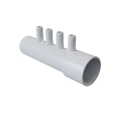 Bathtub Air Manifold AM-009 Wholesale | 4 Outlets White PVC Air Manifold for Massage Bathtub | Top Manufacturer and Supplier