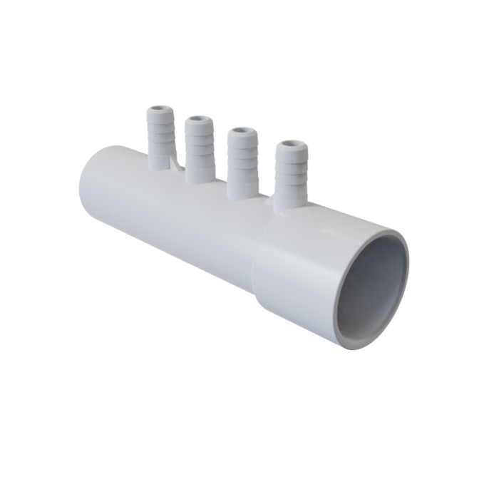 Bathtub Air Manifold AM-009 Wholesale | 4 Outlets White PVC Air Manifold for Massage Bathtub | Top Manufacturer and Supplier