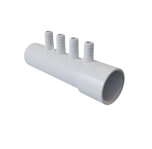 Bathtub Air Manifold AM-009 Wholesale | 4 Outlets White PVC Air Manifold for Massage Bathtub | Top Manufacturer and Supplier