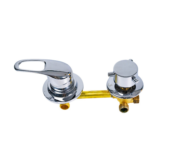 Shower Room Mixer Valve 9009-4G-100 | Wholesale | 4-Way Brass Shower Faucet with Zinc Alloy Handle | B2B Supply