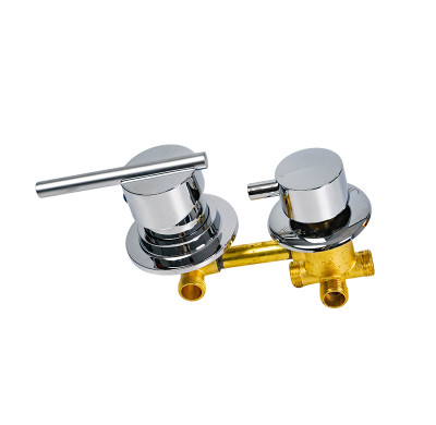 Shower Room Mixer Valve 9001C-2C-100 | Wholesale | 2-Way Brass Shower Faucet with Chrome Plastic Handle | Manufacturer and Supplier