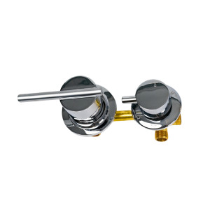 Shower Room Mixer Valve 9001C-2C-100 | Wholesale | 2-Way Brass Shower Faucet with Chrome Plastic Handle | Manufacturer and Supplier