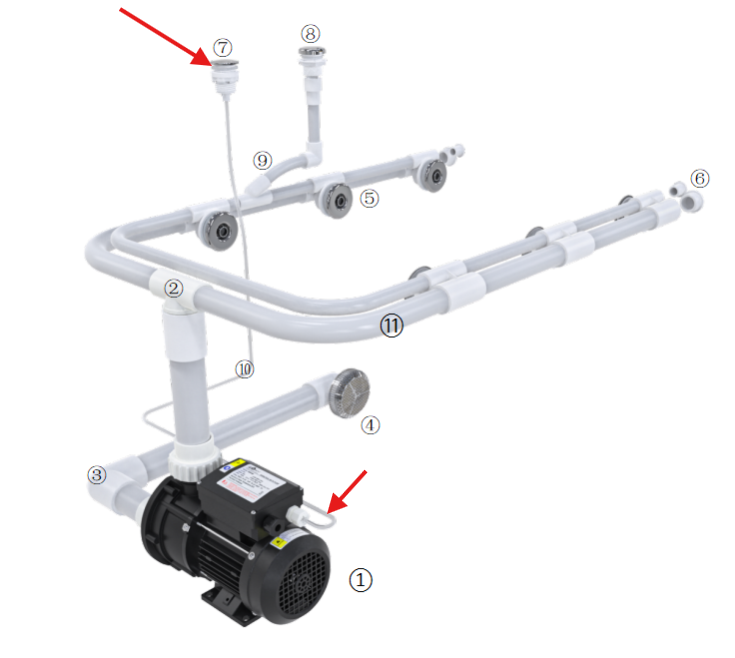 bathtub air switch control