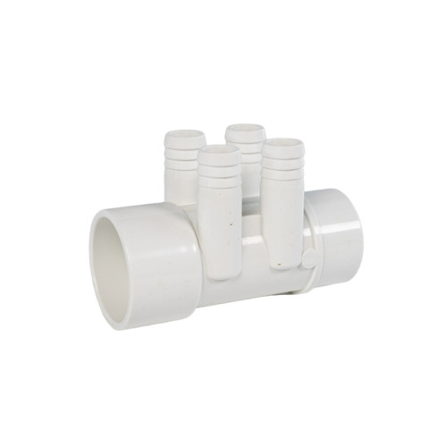 Water Manifold P-3007  | Wholesale | 1.5"" Socket Water Manifold 3/4"" Barb Branches | Matching Soap Dispenser