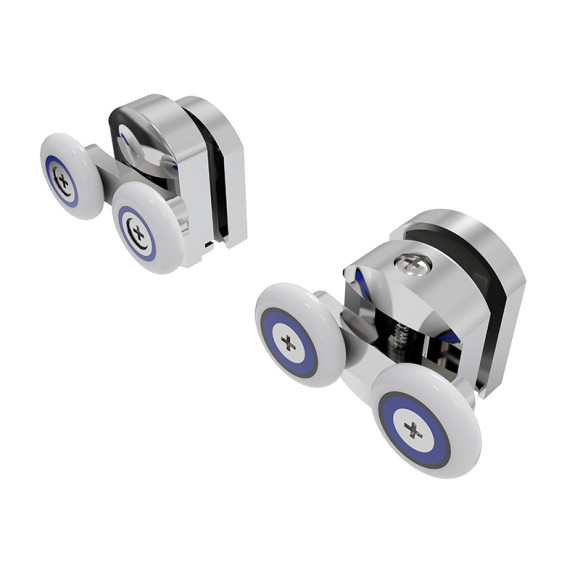 Shower Room Shower Pulley HL-616-HR  Wholesale | Double Chrome Wheel Shower Pulley for Glass Door | Bulk Manufacture and Supply