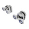 Shower Room Shower Pulley HL-616-HR  Wholesale | Double Chrome Wheel Shower Pulley for Glass Door | Bulk Manufacture and Supply