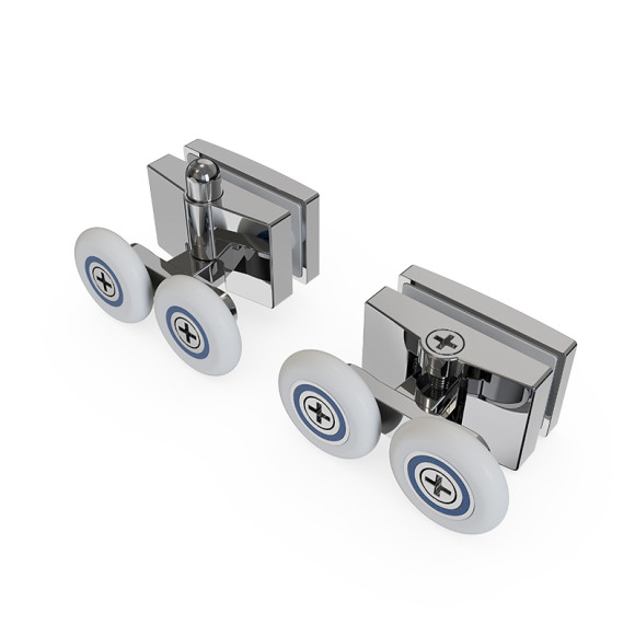 Shower Room Pulleys HL-627 | Shower Timing Pulley Wholesale Bathroom Glass Plastic Door Pulley Made Of Durable Alloy