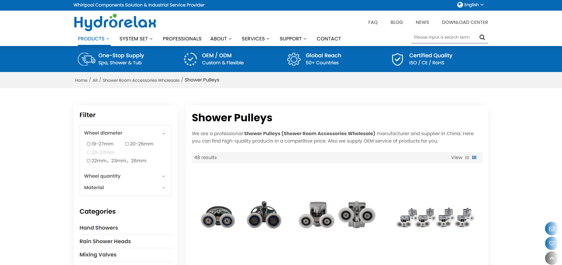 TOP 5 Global Suppliers for Wholesale Shower Door Rollers