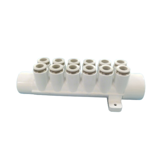Bathtub Air Manifold AM-812 | Wholesale | 32mm Main Inlet with 8mm & 10mm Branch Options for Hot Tub Plumbing Systems | B2B Supply