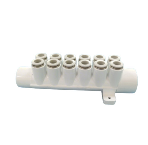 Bathtub Air Manifold AM-812 | Wholesale | 32mm Main Inlet with 8mm & 10mm Branch Options for Hot Tub Plumbing Systems | B2B Supply