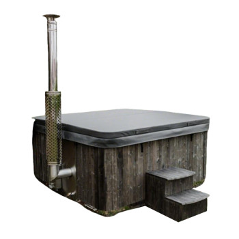 Hot Tub Cover SPG203 | Wholesale | Square Spa Cover with Skirt in Dark Grey | Support OEM and ODM