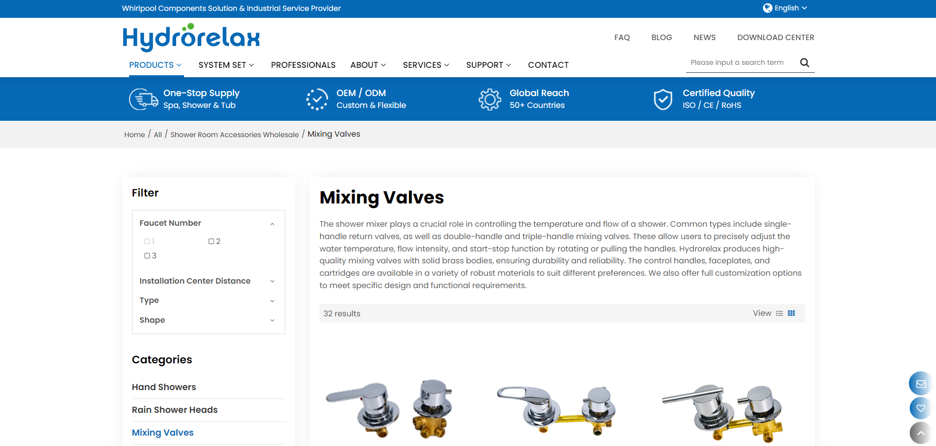 Los 10 principales mayoristas de válvulas mezcladoras de ducha a nivel mundial (Guía de proveedores B2B 2026)