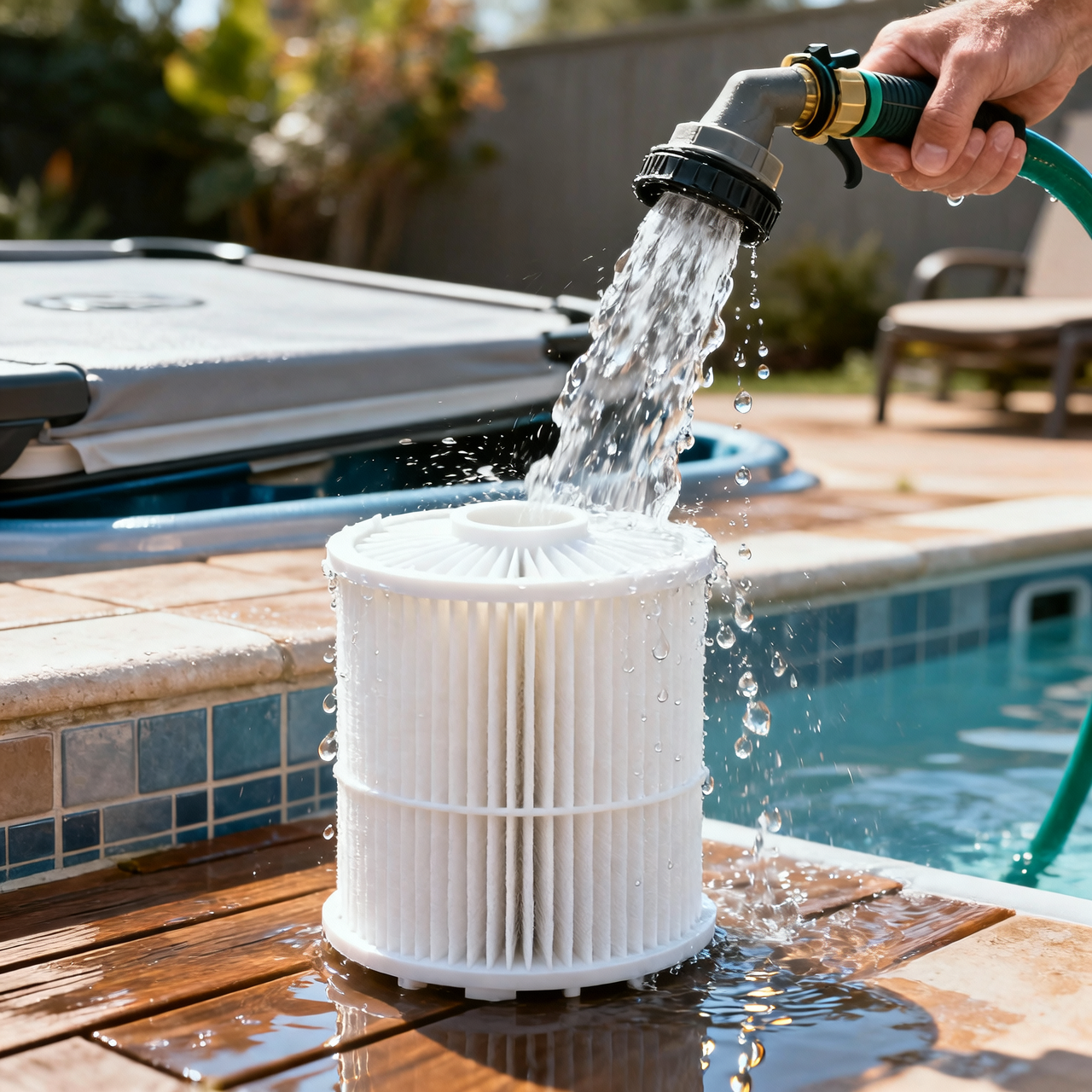 hot tub filter cartridge maintenance