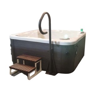 Spa Handrail 8901 | Wholesale | Aluminum + Iron Construction Heavy-Duty Hot Tub Safety Rail | B2B Supply