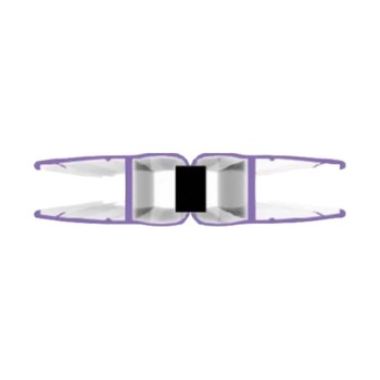 Shower Magnet Strip BMX180 Series | Wholesale | H-profile glass-to-glass seal  | OEM customizable