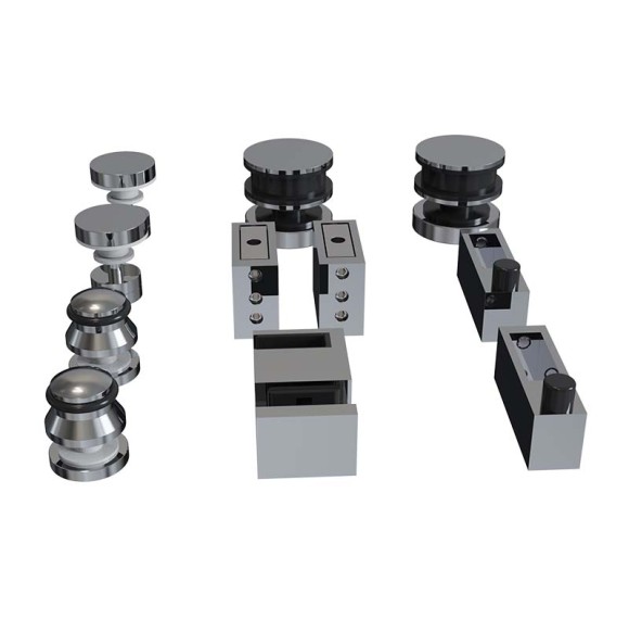 Shower Roller 1004A | Wholesale |  SUS304 stainless steel frameless shower door set | factory direct wholesale