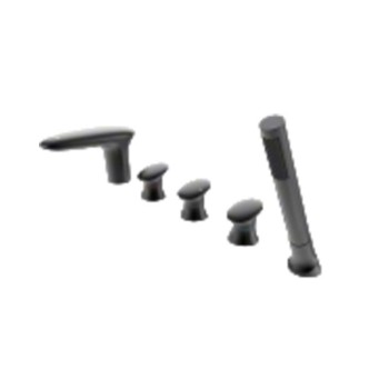 Bathtub Faucet Set LT7076B | Wholesale | 5-hole bathtub mixer set | global distributor partnership