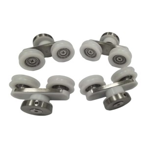 Shower Roller HL-112 | Wholesale |  4pcs per set heavy-duty shower room door hardware | global distributor partnership
