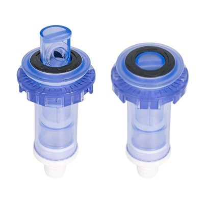 Fountain jet AQU07-2.5B | Wholesale | transparent blue plastic spa jet | global distributor partnership