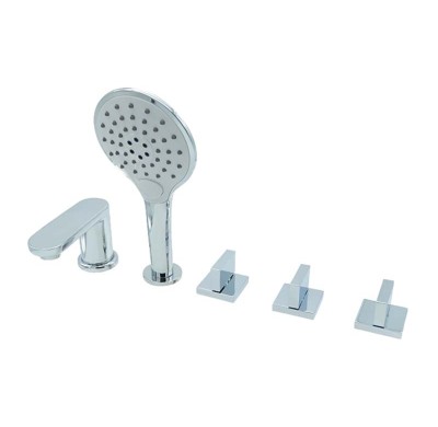 Bathtub Faucet Set LT6003 | Wholesale | 5-hole bathtub mixer tap set | global distributor partnership