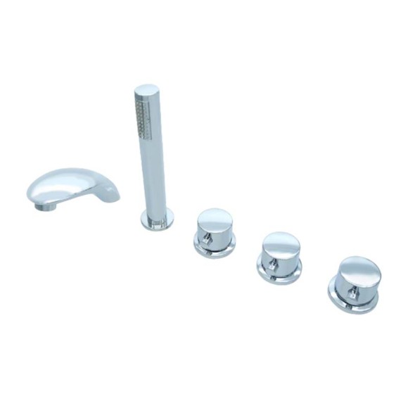 Bathtub Faucet Set LT6010 | Wholesale | heavy-duty shower holder bathtub set | direct from factory