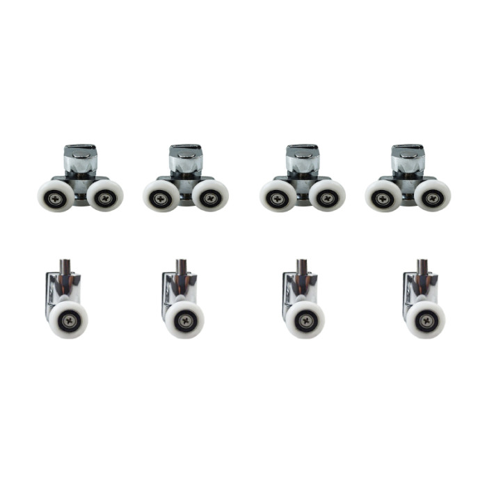 Shower pulley set HL-619 | Wholesale | 4 upper double wheel + 4 lower single wheel heavy-duty set | global distributor partnership